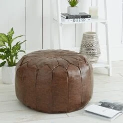 Dunelm Moroccan Stitched Pouffe -Furniture Sale Shop 1000007167 alt01