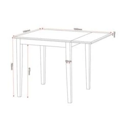 Seconique Vienna Flip Top Dining Table Set -Furniture Sale Shop 1000096844 alt03