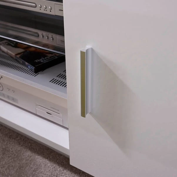 GFW Lima White High Gloss TV Stand 4 GFW Lima White High Gloss TV Stand - Image 4