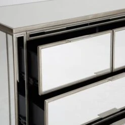Dunelm Fitzgerald 5 Drawer Chest, Mirrored 10 Dunelm Fitzgerald 5 Drawer Chest, Mirrored -Furniture Sale Shop 1000133581 alt04