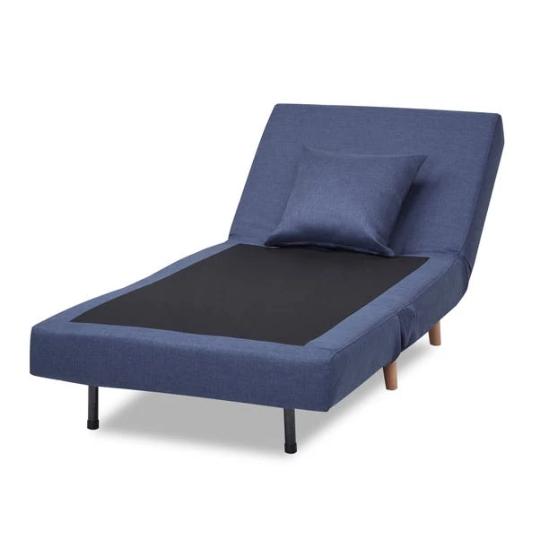 Leader Lifestyle Macy Fabric Blue Chair Bed 4 Leader Lifestyle Macy Fabric Blue Chair Bed - Image 4