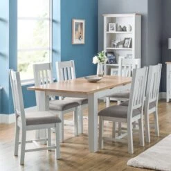 Julian Bowen Richmond Extending Natural Dining Table -Furniture Sale Shop 1000136969 alt05