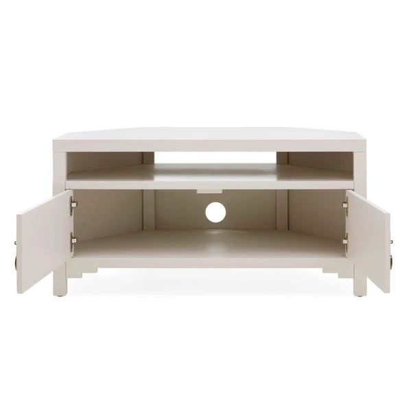 Dunelm Hanna Oyster Corner TV Stand 3 Dunelm Hanna Oyster Corner TV Stand - Image 3