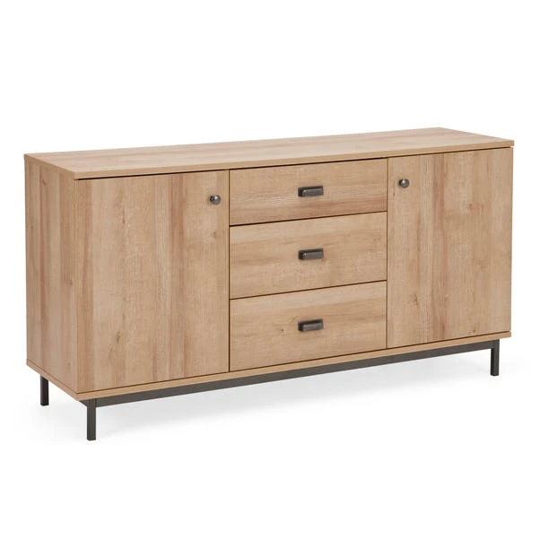 Dunelm Fulton Oak Effect Large Sideboard 4 Dunelm Fulton Oak Effect Large Sideboard - Image 4