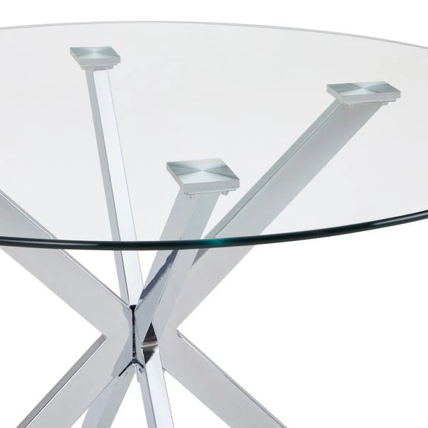 Dunelm Lumia Glass Round Table 4 Dunelm Lumia Glass Round Table - Image 4