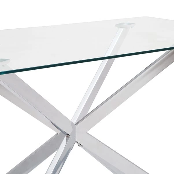 Dunelm Lumia Glass Dining Table 4 Dunelm Lumia Glass Dining Table - Image 4