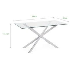Dunelm Lumia Glass Dining Table 9 Dunelm Lumia Glass Dining Table -Furniture Sale Shop 1000157902 alt08