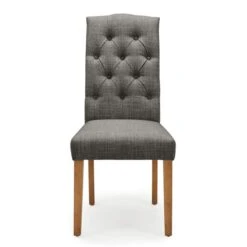 Dunelm Darcy Set Of 2 Dining Chairs Charcoal -Furniture Sale Shop 1000157947 alt01