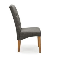 Dunelm Darcy Set Of 2 Dining Chairs Charcoal -Furniture Sale Shop 1000157947 alt02