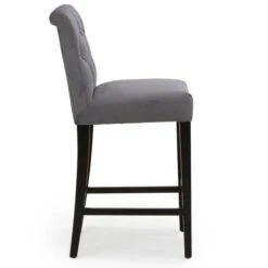Dunelm Newbury Bar Stool Grey Velvet 10 Dunelm Newbury Bar Stool Grey Velvet -Furniture Sale Shop 1000157976 alt03