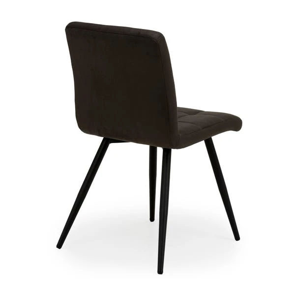 Dunelm Porter Set Of 2 Dining Chairs Grey Microsuede 6 Dunelm Porter Set Of 2 Dining Chairs Grey Microsuede - Image 6