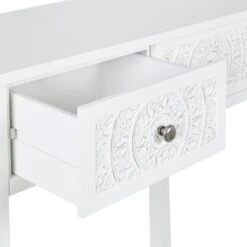 Dunelm Samira 2 Drawer Dressing Table, White -Furniture Sale Shop 1000162526 alt03