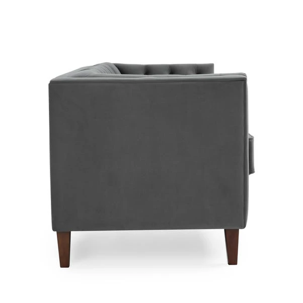 Kyoto Leah Velvet Chesterfield 3 Seater Sofa 4 Kyoto Leah Velvet Chesterfield 3 Seater Sofa - Image 4