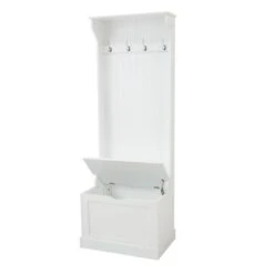Lloyd Pascal Colonial White Tall Hallway Unit -Furniture Sale Shop 1000166493 alt02