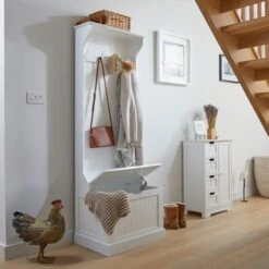 Lloyd Pascal Colonial White Tall Hallway Unit -Furniture Sale Shop 1000166493 alt04