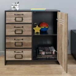Lloyd Pascal Black 4 Drawer Unit -Furniture Sale Shop 1000166503 alt03