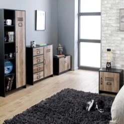 Lloyd Pascal Black 4 Drawer Unit -Furniture Sale Shop 1000166503 alt04