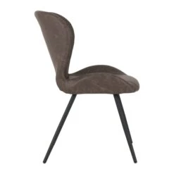 Seconique Quebec Set Of 4 Dining Chairs Brown PU Leather -Furniture Sale Shop 1000169720 alt02