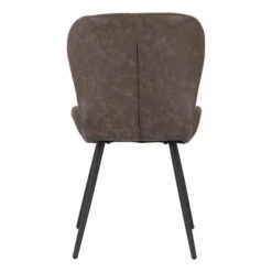 Seconique Quebec Set Of 4 Dining Chairs Brown PU Leather -Furniture Sale Shop 1000169720 alt04