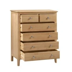 Julian Bowen Cotswold 6 Drawer Chest, Oak -Furniture Sale Shop 1000169820 alt04