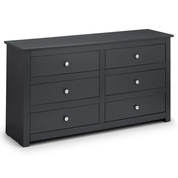 Julian Bowen Radley 6 Drawer Chest, Dark Grey & Pine 3 Julian Bowen Radley 6 Drawer Chest, Dark Grey & Pine - Image 3