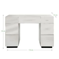 Dunelm Venetian 7 Drawer Dressing Table, Mirrored -Furniture Sale Shop 30054110 alt07