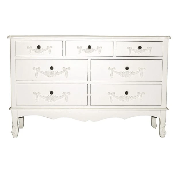Dunelm Toulouse 7 Drawer Chest, Ivory 2 Dunelm Toulouse 7 Drawer Chest, Ivory - Image 2