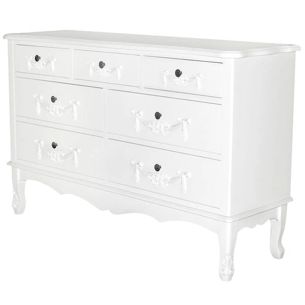 Dunelm Toulouse 7 Drawer Chest, Ivory 3 Dunelm Toulouse 7 Drawer Chest, Ivory - Image 3