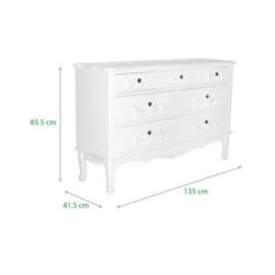 Dunelm Toulouse 7 Drawer Chest, Ivory 7 Dunelm Toulouse 7 Drawer Chest, Ivory -Furniture Sale Shop 30205873 alt03