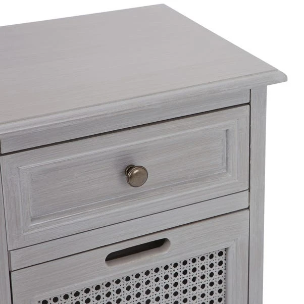 Dunelm Lucy Cane 3 Drawer Bedside Table 6 Dunelm Lucy Cane 3 Drawer Bedside Table - Image 6