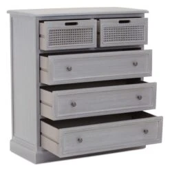 Dunelm Lucy Cane 5 Drawer Chest -Furniture Sale Shop 30564783 alt05