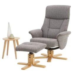 Dunelm Whitham Swivel Recliner Chair - Grey -Furniture Sale Shop 30583506 alt05