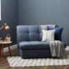 Dunelm Navy Rowan Small Double Sofa Bed