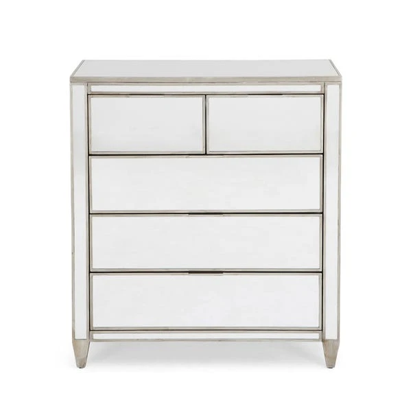 Dunelm Fitzgerald 5 Drawer Chest, Mirrored 1 Dunelm Fitzgerald 5 Drawer Chest, Mirrored
