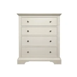 Dunelm Charlotte 4 Drawer Chest, Ivory