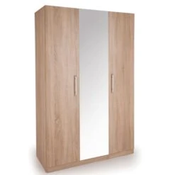 Harmony Holborn Triple Wardrobe, Mirrored