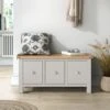 Dunelm Bromley Grey Storage Bench