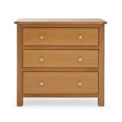 Dunelm Bromley 3 Drawer Chest, Oak