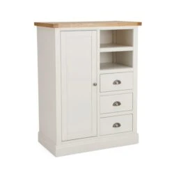 Dunelm Compton Small Wardrobe, Ivory & Oak -Furniture Sale Shop 30645271 alt02