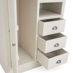 Dunelm Compton Small Wardrobe, Ivory & Oak -Furniture Sale Shop 30645271 alt03