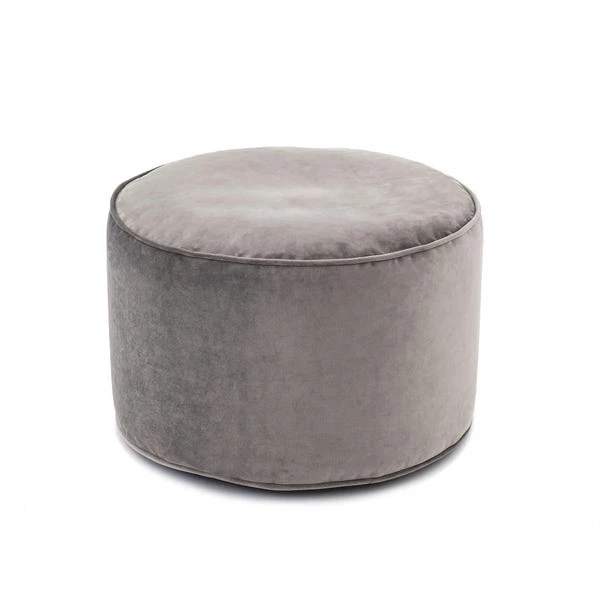 Dunelm Isla Pouffe - Light Grey 2 Dunelm Isla Pouffe - Light Grey - Image 2