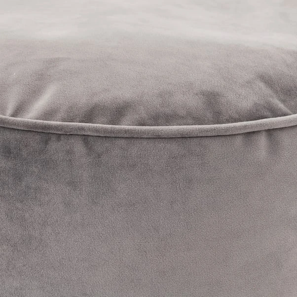 Dunelm Isla Pouffe - Light Grey 3 Dunelm Isla Pouffe - Light Grey - Image 3