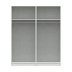 One Call Furniture Ethan 4 Door Wardrobe, Mirrored -Furniture Sale Shop 30662346 alt03