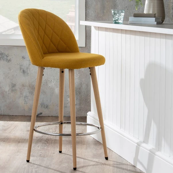 Dunelm Astrid Fabric Bar Stool 1 Dunelm Astrid Fabric Bar Stool