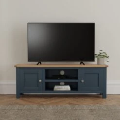 Dunelm Bromley Blue Wide TV Stand