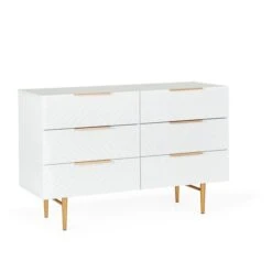 Dunelm Maurice 6 Drawer Chest, White 7 Dunelm Maurice 6 Drawer Chest, White -Furniture Sale Shop 30685398 alt03