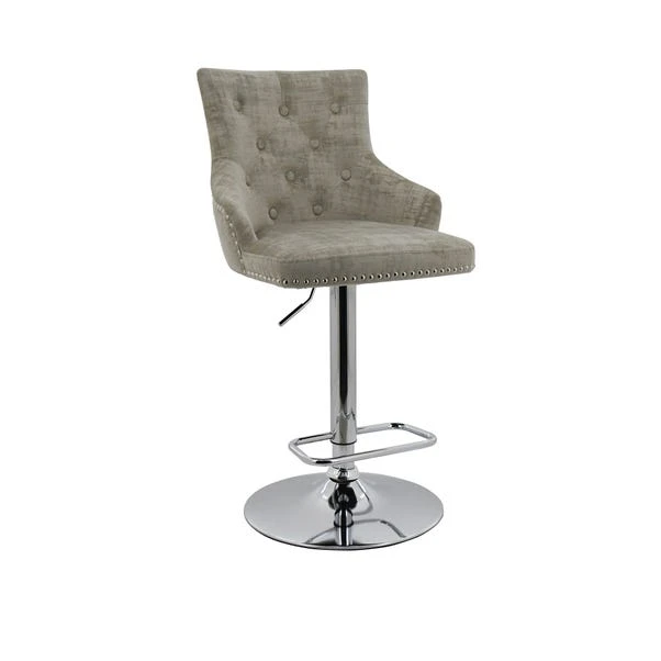 Dunelm Selena Distressed Velvet Bar Stool 1 Dunelm Selena Distressed Velvet Bar Stool