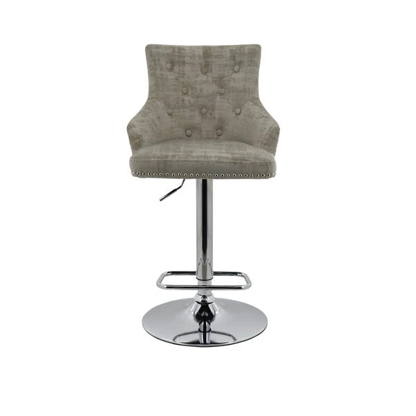 Dunelm Selena Distressed Velvet Bar Stool 2 Dunelm Selena Distressed Velvet Bar Stool - Image 2