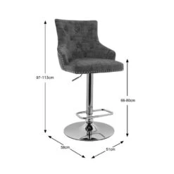 Dunelm Selena Distressed Velvet Bar Stool 11 Dunelm Selena Distressed Velvet Bar Stool -Furniture Sale Shop 30685461 alt09