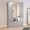 Birlea Lynx 4 Door Wardrobe Mirrored